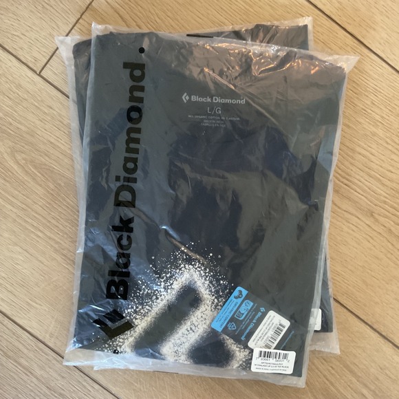 Black Diamond Chalked Up 2.0 Tee‎ Organic Cotton Graphic T-Shirt Mens Large - Picture 3 of 4